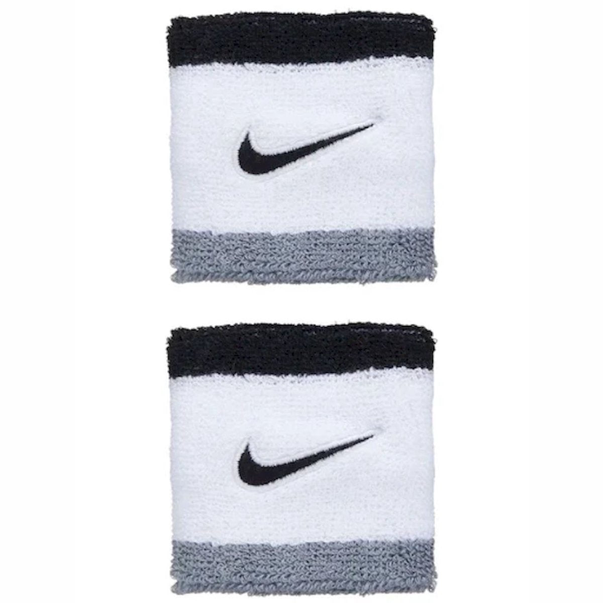 NIKE SWOOSH WRISTBAND WHITE/GREY/BLACK