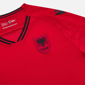 MACRON ALBANIA 25-26 HOME JERSEY RED/BLACK