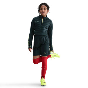 NIKE JR THERMA-FIT DRILL TOP SEAWEED/LIMELIGHT