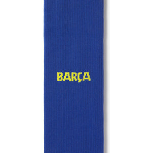 NIKE BARCELONA 25-26 HOME SOCK DEEP ROYAL/MIDWEST GOLD