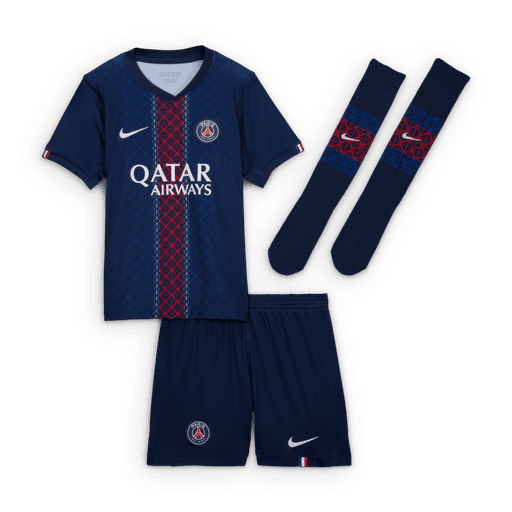 NIKE JR PSG 25-26 LB HOME KIT MIDNIGHT NAVY/WHITE