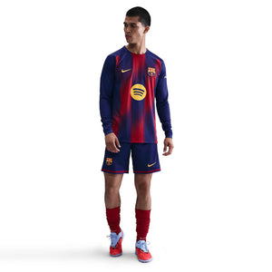 NIKE BARCELONA 25-26 HOME SHORT DEEP ROYAL/NOBLE RED