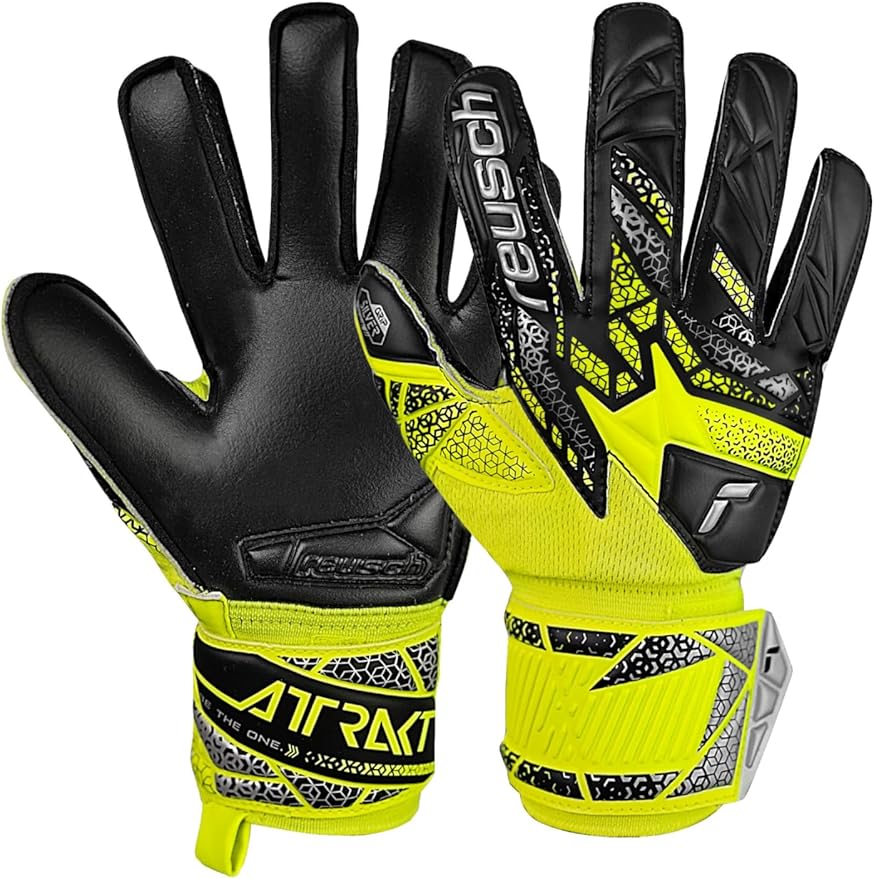 REUSCH JR ATTRAKT INFINITY FS SAFE YELLOW/BLACK