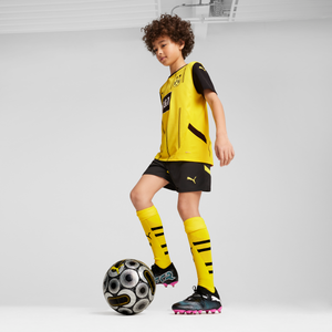 PUMA JR DORTMUND 24-25 HOME SHORT BLACK/FASTER YELLOW