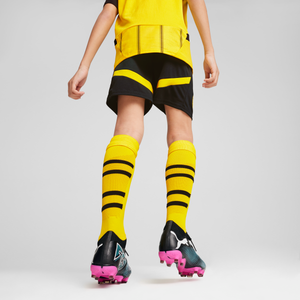 PUMA JR DORTMUND 24-25 HOME SHORT BLACK/FASTER YELLOW