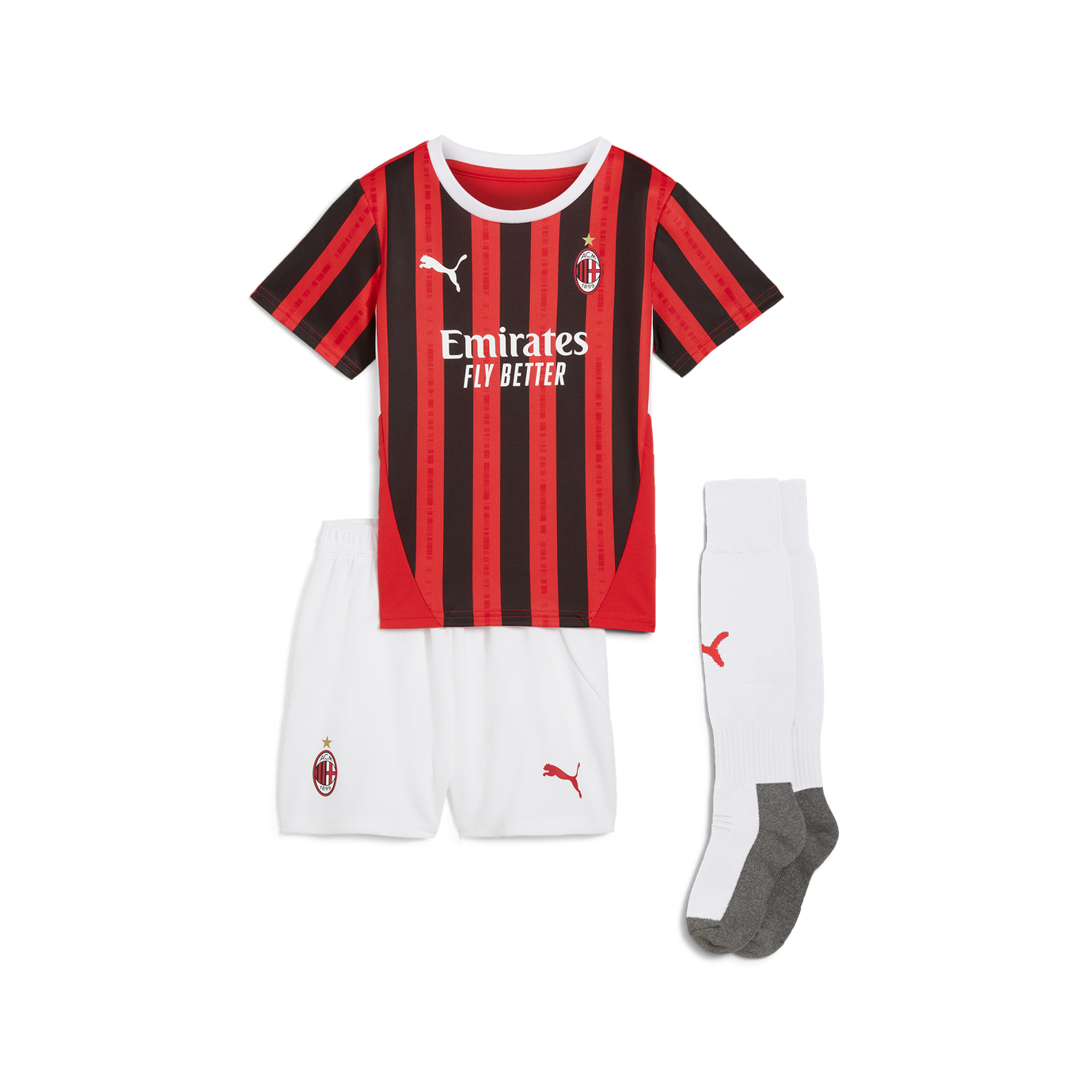 PUMA JR MILAN 24-25 HOME MINIKIT FOR ALL TIME RED /BLACK