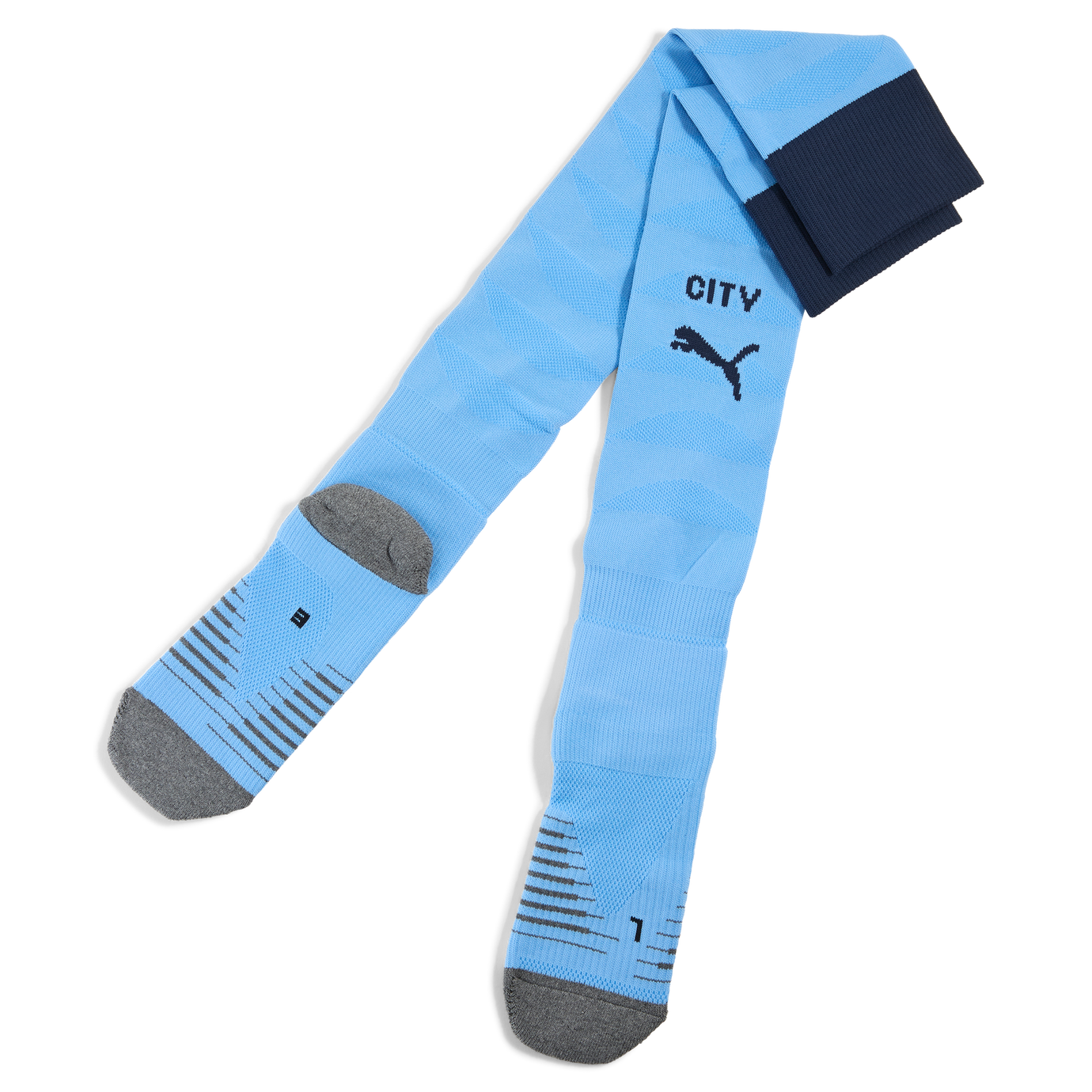 PUMA CITY 25-26 HOME SOCK TEAM LIGHT BLUE/NAVY