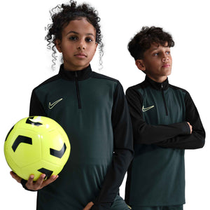 NIKE JR ACADEMY25 DRILL TOP SEAWEED/BLACK