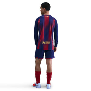 NIKE BARCELONA 25-26 HOME SHORT DEEP ROYAL/NOBLE RED