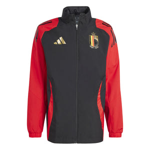 ADI BELGIË EURO24 ALL-WHEATER JACKET BLACK/RED