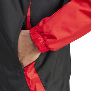 ADI BELGIË EURO24 ALL-WHEATER JACKET BLACK/RED