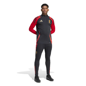 ADI BELGIË EURO24 TR PANT BLACK/SCARLET RED