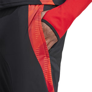 ADI BELGIË EURO24 TR PANT BLACK/SCARLET RED