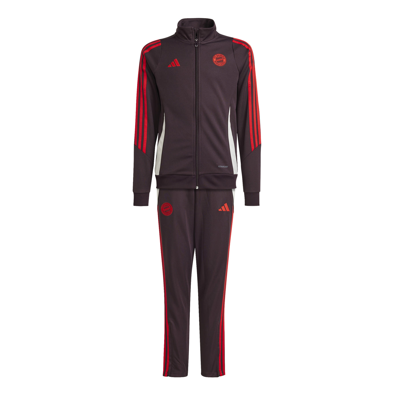 ADI JR BAYERN 24-25 TRACK SUIT MAROON/RED/WHITE