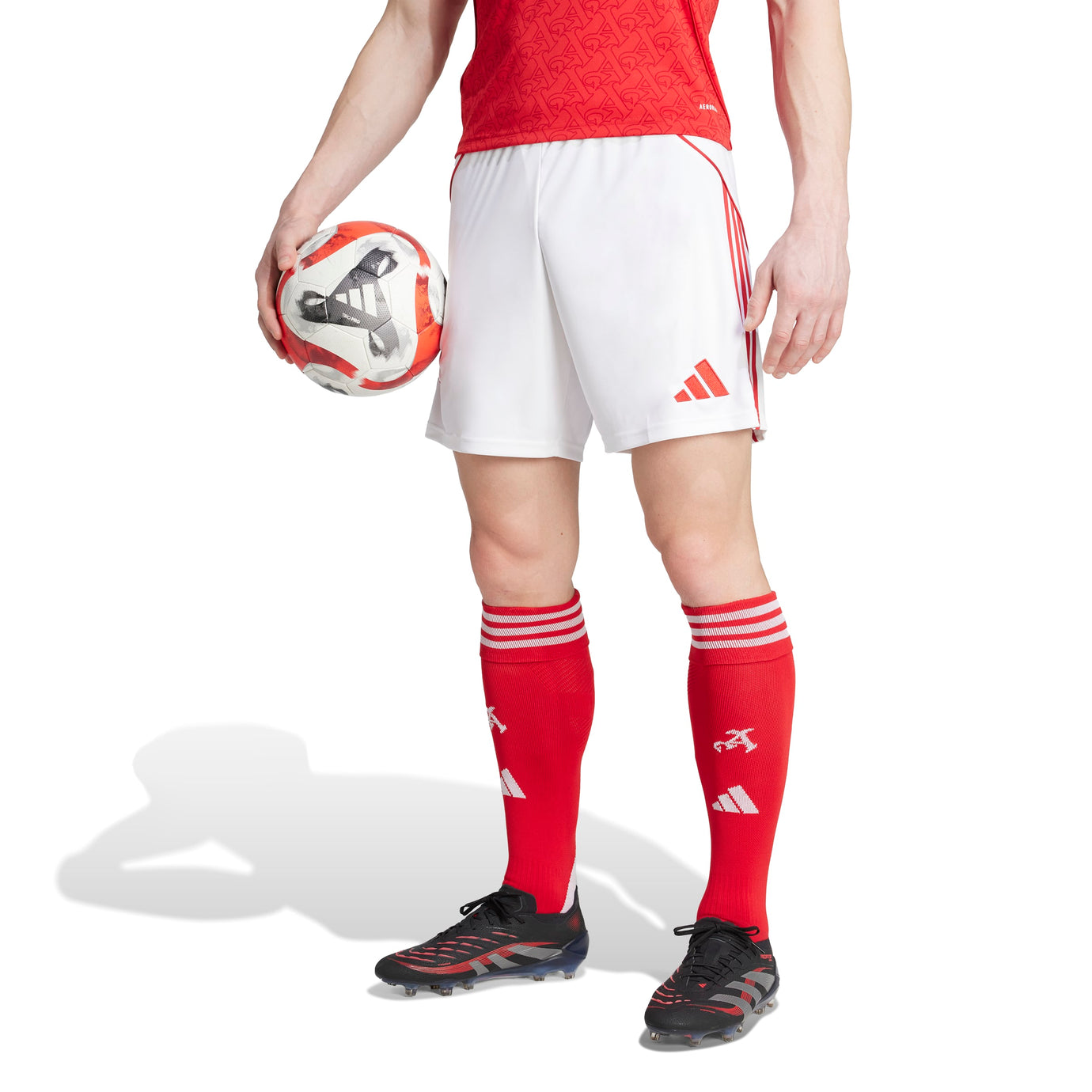 ADI ARSENAL 25-26 HOME SHORT WHITE/SCARLET RED