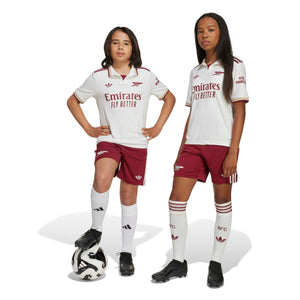 ADI JR ARSENAL 25-26 THIRD SHORT BURGUNDY/CLOUD WHITE