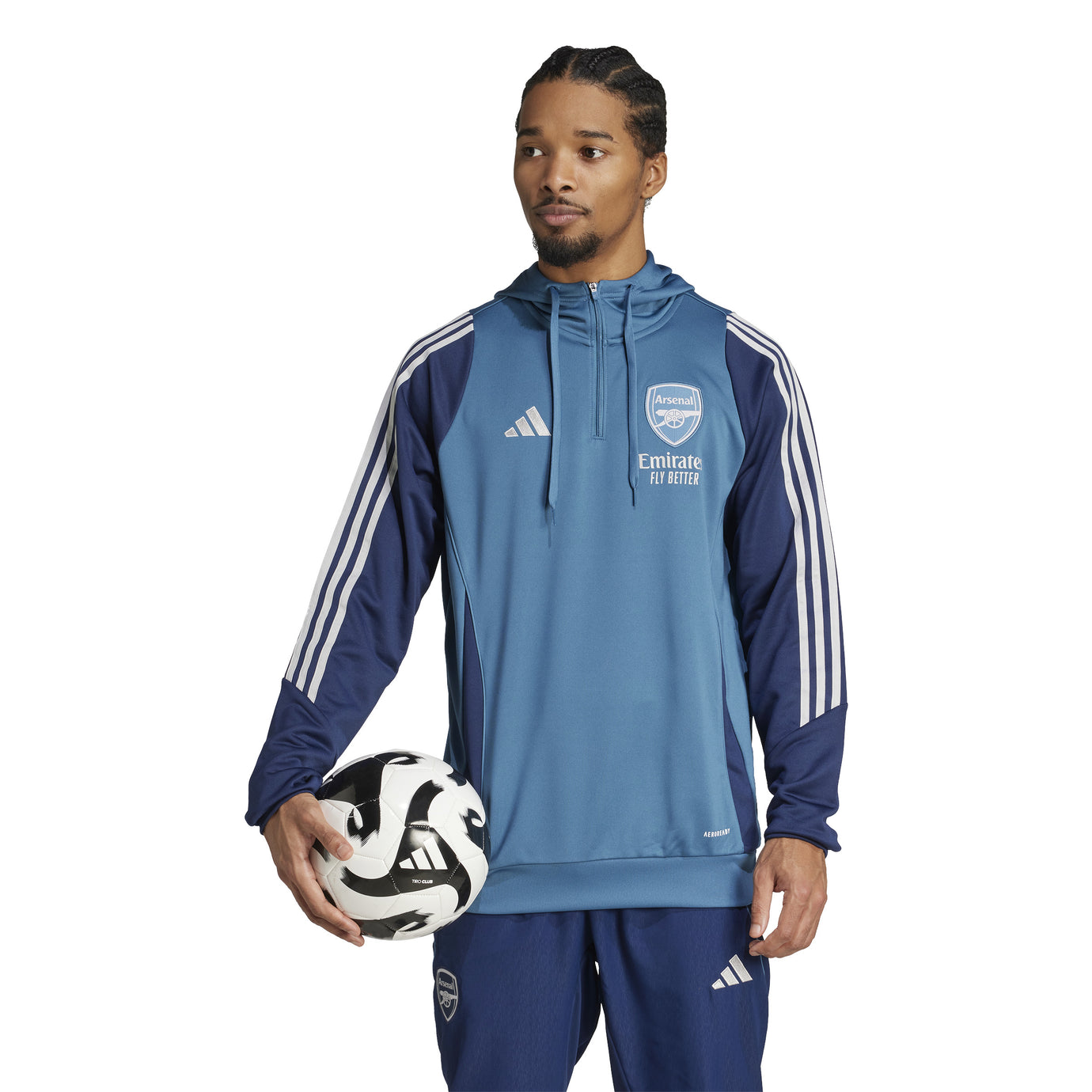 ADI ARSENAL 25-26 HOODY BLANCH BLUE