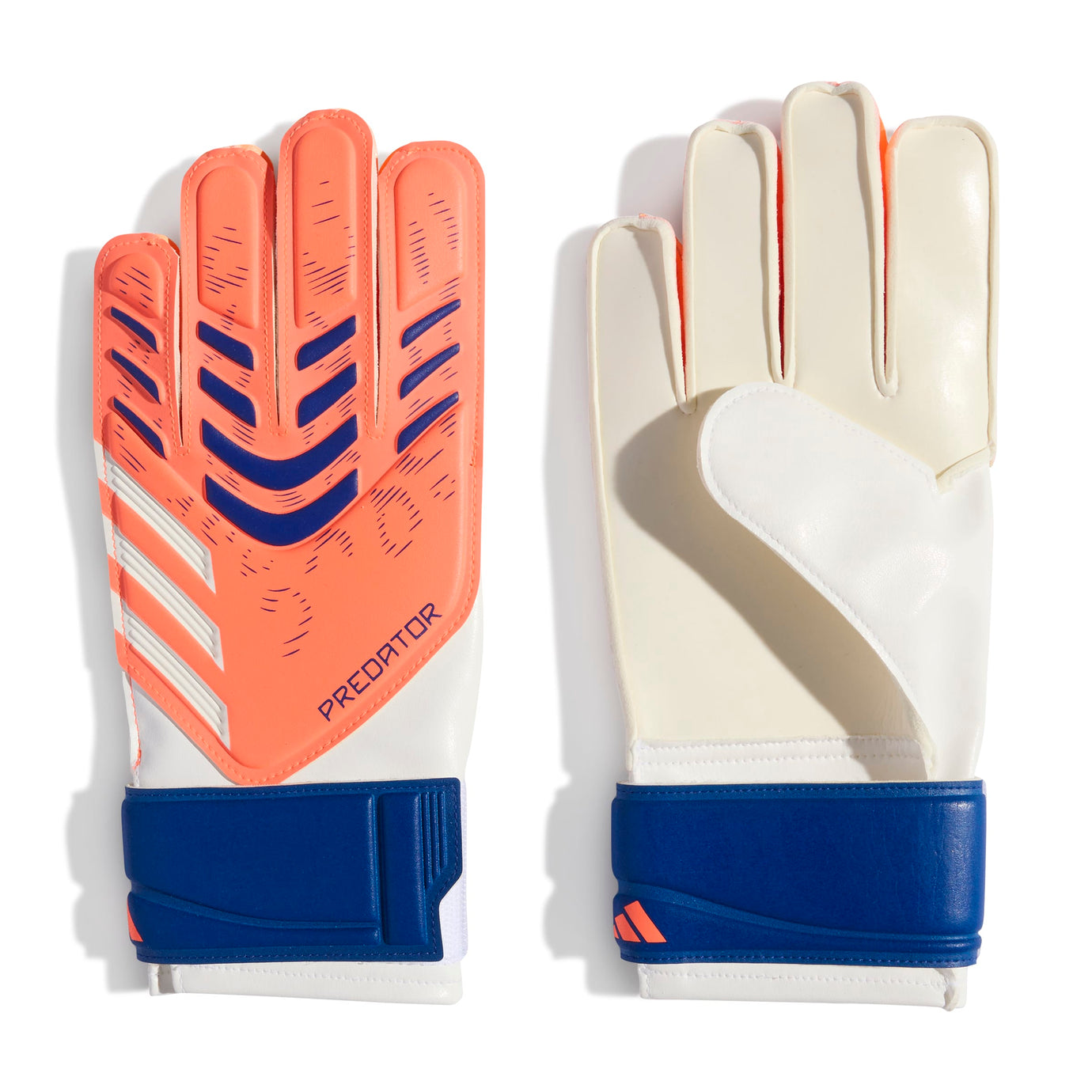 ADI JR PREDATOR GLOVE TRAINING SIGNAL CORAL/WHITE