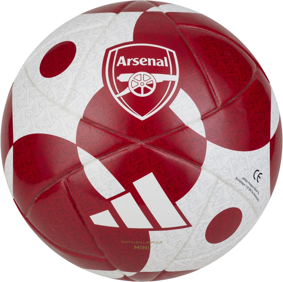 ADI ARSENAL 25-26 HOME MINI BALL WHITE/SCARLET RED
