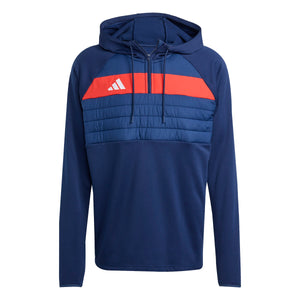 ADI TIRO 25 ESSENTIALS WINTER TOP TEAM NAVY BLUE/RED