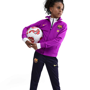 NIKE JR BARCELONA 25-26 STRIKE TRACKSUIT VIVID PURPLE/MIDWEST GOLD