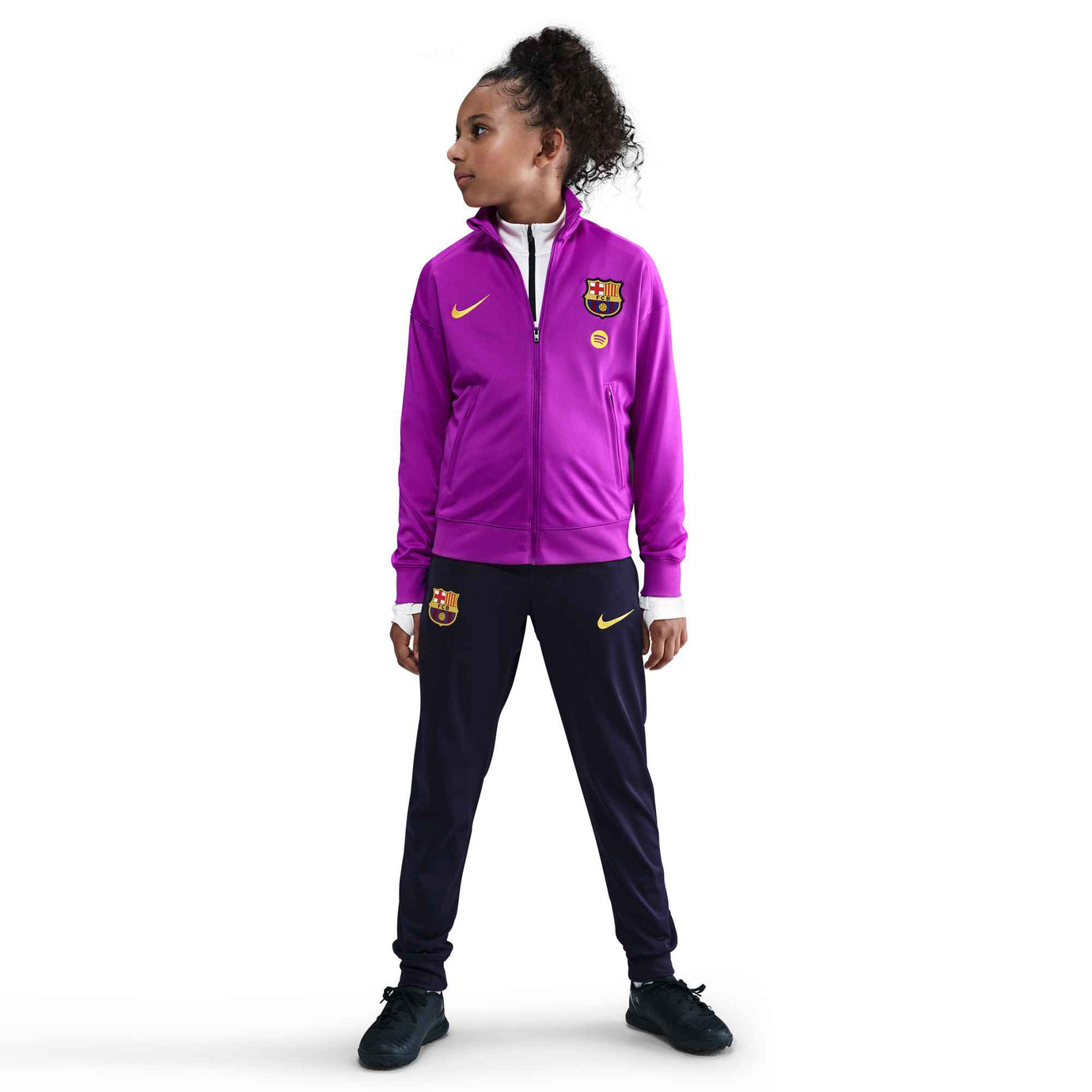NIKE JR BARCELONA 25-26 STRIKE TRACKSUIT VIVID PURPLE/MIDWEST GOLD