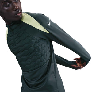 NIKE STRIKE THERMA-FIT DRILL TOP SEAWEED/LIMELIGHT