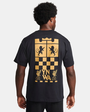 NIKE LIVEROOOL X LEBRON JAMES 23-24 M90 TEE BLACK/TRULY GOLD