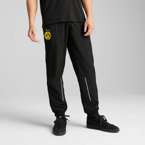 PUMA DORTMUND 24-25 ARCHIVE PANT BLACK/FASTER YELLOW