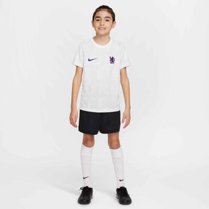 NIKE JR CHELSEA 25-26 PRE-MATCH JERSEY WHITE/PURE PLATINUM
