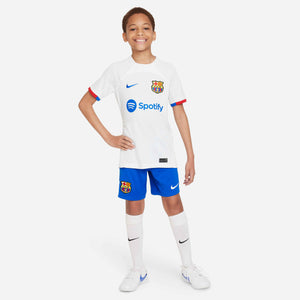 NIKE JR BARCELONA 23-24 AWAY SHORT ROYAL BLUE/WHITE