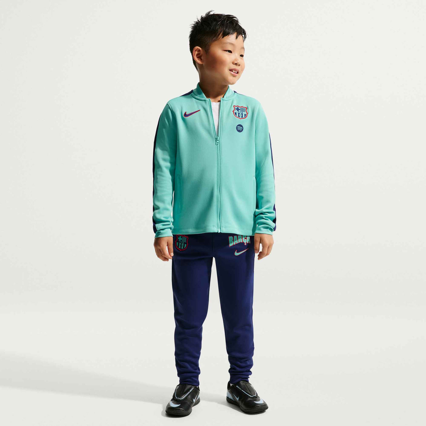 NIKE JR BARCELONA 26-27 STRIKE LB TRACKSUIT GREEN FROST/DUSTY