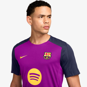 NIKE BARCELONA 25-26 STRIKE SS TOP VIVID PURPLE/MIDWEST GOLD