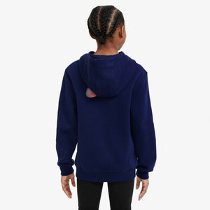 NIKE JR CR7 CLUB FLEECE HOODIE BLUE VOID/METALLIC GOLD