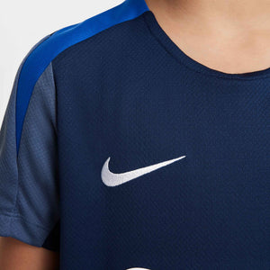 NIKE JR PSG 25-26 STRIKE SS TOP MIDNIGHT NAVY/DIFFUSED BLUE