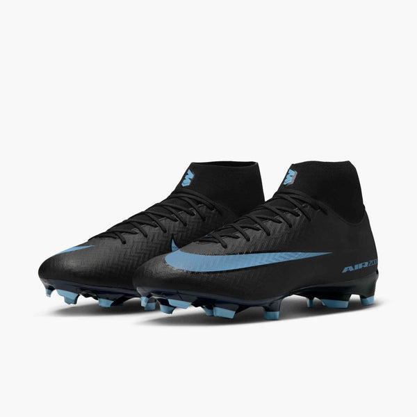 NIKE ZM SUPERFLY 10 ACADEMY FG BLACK/ICE BLUE