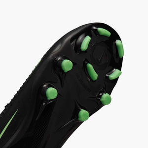 NIKE JR PHANTOM 6 LOW ACADEMY FG BLACK/ILLUSION GREEN