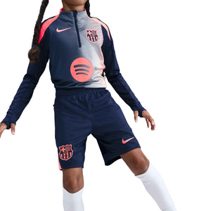 NIKE JR BARCELONA 25-26 STRIKE SHORT MIDNIGHT NAVY/MANGO