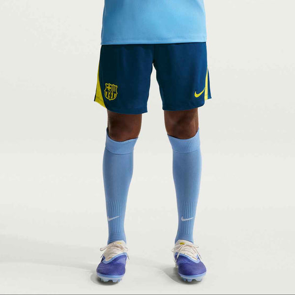 NIKE BARCELONA 25-26 STRIKE SHORT GYM BLUE/OPTI YELLOW