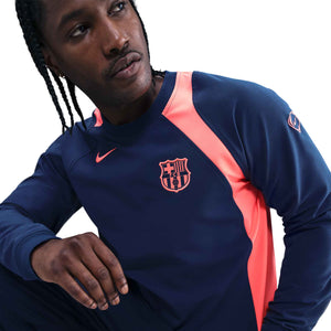 NIKE BARCELONA 25-26 T90 CREW SWEATER MIDNIGHT NAVY/MANGO