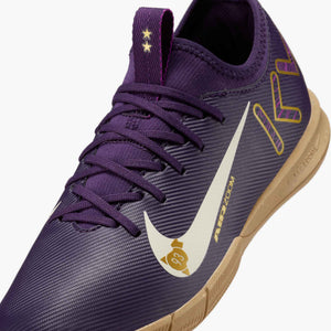 NIKE JR ZM VAPOR 16 ACADEMY IC MBAPPE GRAND PURPLE/IVORY