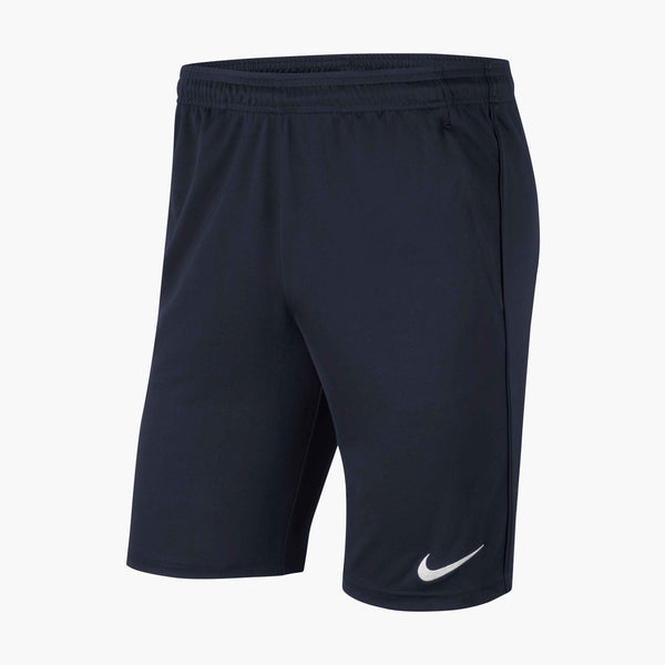 NIKE PARK20 KNIT SHORT NAVY ZIP POCKETS