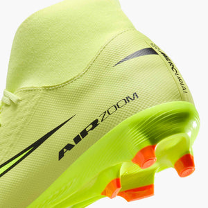 NIKE ZM SUPERFLY 10 ACADEMY FG LIMELIGHT/HYPER CRIMSON