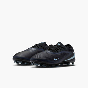 NIKE JR PHANTOM 6 LOW PRO FG BLACK/ICE BLUE