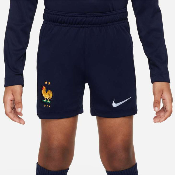 NIKE JR FRANKRIJK EURO24 ACADEMY SHORT BLACKENED BLUE/COBALT BLISS