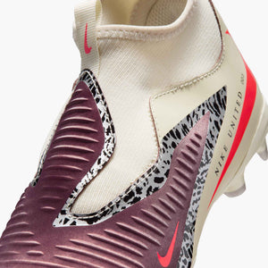 NIKE JR PHANTOM 6 HIGH ACADEMY FG UNITED BURGUNDY CRUSH