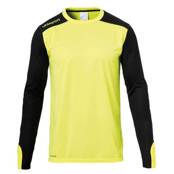 UHL JR TOWER GK SHIRT LS FLUO YELLOW/BLACK