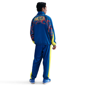 NIKE BARCELONA 25-26 WOVEN JACKET GYM BLUE/OPTI YELLOW