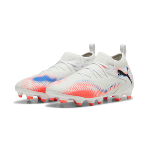 PUMA JR FUTURE 8 MATCH FG WHITE/BLACK/GLOWING RED