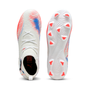 PUMA JR FUTURE 8 MATCH FG WHITE/BLACK/GLOWING RED